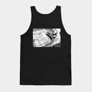 Marcus Garvey Black Historical Image with Authentic Black Star Line Certificate Tank Top